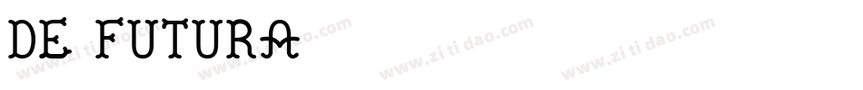 De Futura字体转换